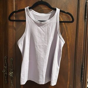 White Sleeveless Tank Top